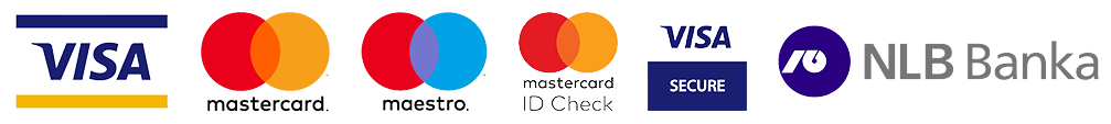 Visa, MasterCard i Maestro оплата через NLB банк